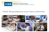 HSS Rheumatology Fellowship · 2015-11-17 · Thomas J.A. Lehman, MD Alana B. Levine, MD Mary (Peggy) Crow, MD Physician-in-Chief, ... HSS Rheumatology Fellowship: 1st year Consult