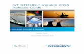GT STRUDL Version 2016agreement with Intergraph, Intergraph grants the Licensee a non-exclusive license to use the Documentation or Other Documentation for Licensee’s internal non-co