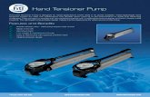Hand Tensioner Pump - Hydraulic Tools...The Hand Tensioner Pump is designed for those applications where there is no power available. These lightweight hand tensioner pumps are safe,