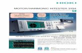 MOTOR/HARMONIC HiTESTER 3194 - 首页｜HIOKI- …All the functions you need for motor evaluation and harmonic analysis! 3194 MOTOR/HARMONIC HiTESTER provides analysis of high-order