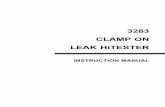 3283 CLAMP ON LEAK HiTESTER_____1 _____ Introduction Inspection Thank you for purchasing the HIOKI "3283 CLAMP ON LEAK HiTESTER." To obtain maximum performance from the product, please