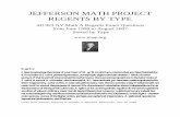 JEFFERSON MATH PROJECT REGENTS BY TYPE ......JEFFERSON MATH PROJECT REGENTS BY TYPE All 923 NY Math A Regents Exam Questions from June 1999 to August 2007 Sorted by Type Dear Sir I