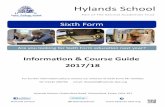 Hylands School Form Prospectus.pdf · 2017-09-12 · as are strapless, backless or baggy tops with logos Skirt or dress. (Skirts and dresses should be of a suitable length) Slits