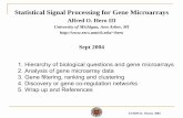 Statistical Signal Processing for Gene Microarraysweb.eecs.umich.edu/~hero/Preprints/plenary_eusipco04.pdfEUSIPCO, Vienna 2004 Clustering differential gene profiles! Clustering Case