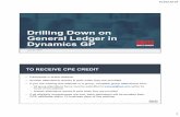 Drilling Down on General Ledger in Dynamics GP · 2019-06-26 · 6/26/2019 1 Drilling Down on General Ledger in Dynamics GP June 27, 2019 TO RECEIVE CPE CREDIT • Participate in