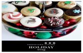Georgetown Cupcake HOLIDAY 2019 Brochure Squared cupcakes (Valrhona chocolate cupcakes with whipped Callebautchocolate ganache frosting),and 3 Madagascarvanilla cupcakes withMadagascarvanilla
