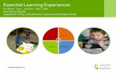 Essential Learning Experiences - Microsoft · 2019-01-07 · Essential Learning Experiences is a supporting document to Play and Exploration: Early Learning Program Guide. Essential