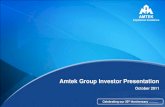 Amtek Group Investor Presentation - AceAnalyser Meet/120077_20111030.pdf · This presentation contains statements that contain “forward looking statements” including, but without
