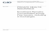 GAO-19-306, PRIVATE HEALTH INSURANCE: Enrollment Remains … · 2019-03-29 · United States Government Accountability Office . Highlights of GAO-19-306, a report to congressional