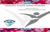 LAIDLEY STATE HIGH SCHOOL - laidleyshs.eq.edu.au · laidley state high school 2020 covid-19 continuity of learning plan version 2020.1