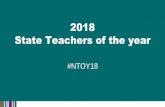 2018 State Teachers of the year...Commonwealth of the Northern Mariana Islands Antenille Santos School District: Commonwealth of the Northern Mariana Islands Public School System School: