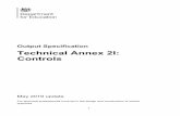 Technical Annex 2I: Controls - gov.uk · 2019-06-10 · Any Replaced controls shall satisfy the relevant outputs of the GDB as well as this Technical Annex (and by the code in the