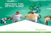 PEPTAN®, FOR HEALTHY AND ACTIVE AGING. Peptan... · Collagen makes up 90% of our organic bone mass and 75% of our cartilage and our skin. With less collagen, our bones and cartilage