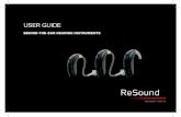 USER GUIDE…USER GUIDE Behind-The- ear hearing insTrumenTs. 2 ... proper care, maintenance, and usage, your hearing instruments will aid you in better communication for ... uP988-dLW