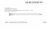 Motor tubular: GEIGER-SOLIDline · 2019-06-04 · 4 ES Gerhard Geiger GmbH Co. G 100W1533 es V000 0619 5. Instrucciones de seguridad para el montaje I Advertencia: Instrucciones de