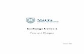 Fees and Charges - Malta Stock Exchange · it by the Financial Markets Act (Cap. 345 of the Laws of Malta) stipulates and publishes the Exchange’s applicable fees and charges in
