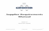 Supplier Requirements Manual - Martinrea manual will assist the Supplier to meet the terms and conditions of Martinrea’s purchase orders as well as the product drawings, specifications,