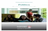 Politics subject guide - lancaster.ac.uk€¦ · of Politics with International Relations, and many with other subjects such as Philosophy, Economics, or History. ... political reality,