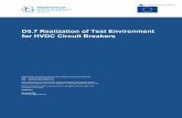 D5.7 Realization of Test Environment for HVDC …...D5.7 Realization of Test Environment for HVDC Circuit Breakers vii NOMENCLATURE ABBREVIATION EXPLANATION AC Alternating Current