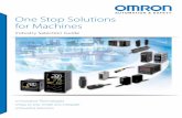 Omron One Stop Packaging Solutions for Machines …...following machines Control area Control area Seal area Film feed area Transportation area Solutions for the Evolution of Machines