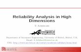 Reliability Analysis in High Dimensionsengweb.swan.ac.uk/~adhikaris/fulltext/presentation/tal15.pdfLimitation of current methods in high dimension Asymptotic distribution of quadratic