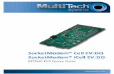 SocketModem® Cell EV-DO SocketModem® iCell EV-DO · These units ship without network activation. To connect them to the cellular network, you need a cellular ... step instructions