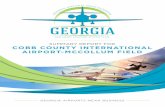 AIRPORT-MCCOLLUM FIELD · 2019-02-28 · Georgia Statewide Aviation System Plan | Cobb County International Airport-McCollum Field 1 OVERVIEW The Georgia Department of Transportation,