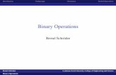 Binary Operations - University of Southern Mississippi...logo1 Introduction Semigroups Structures Partial Operations Binary Operations Bernd Schroder¨ Bernd Schroder¨ Louisiana Tech