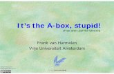 It’s the A-box, stupid! · It’s the A-box, stupid! (free after Carvill/Clinton) Frank van Harmelen Vrije Universiteit Amsterdam Creative Commons License: allowed to share & remix,