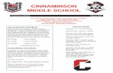 CINNAMINSON MIDDLE SCHOOL · 2017-06-08 · Sun Mon Tue Wed Thu Fri Sat 1 Day 5 Home & School Mtg.-7PM 3rd MP Begins 2 Day 6 3 Day 1 4 Day 2 5 Day 3 Dance 7-10PM 6 7 8 Day 4 9 Day