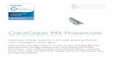 ColorGraze MX Powercore - Full Compass Systems...ColorGraze MX Powercore, RGB, 10° x 60° Beam Angle, 305 mm (1 ft) Specification Sheet 3 † 305 mm (1 ft) lumen output measurements