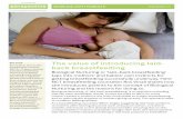 The value of introducing laid- back breastfeeding · The value of introducing laid-back breastfeeding Biological Nurturing or ‘laid–back breastfeeding’ taps into mothers’