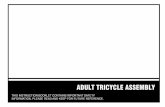 ADULT TRICYCLE ASSEMBLY - Outdoorsadult tricycle assembly this instruction booklet contains important safety information. please read and keep for future reference.
