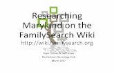 Researching Maryland on the FamilySearch Wiki · Maryland Clickable Map Many genealogy records are kept on the county level in the United States. Click on the county below to go to