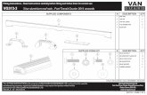 Fitting Instructions - Read instructions carefully before ... · VG313-3 3 bar aluminium roof rack - Ford Transit Courier 2014 onwards SUPPLIED COMPONENTS # DESCRIPTION QTY This FITTING