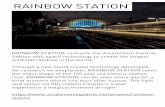 RAINBOW STATION - Daan Roosegaarde · RAINBOW STATION connects the Amsterdam Central Station with space technology to create the largest artificial rainbow in the world. Through a