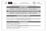 CRONOGRAMA CICLO LECTIVO 2019 - Anatomia Normal · TALLER DE ANATOMÍA CLÍNICA / COLOQUIOS INTERCÁTEDRA GRUPO A - Comisiones de 01 a 20 - 16:00 a 17:00 hs. ... Plexo Braquial. Compresiones
