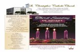 SCHEDULE OF MASSES...2015/12/13  · Page 2 St. Christopher Catholic Church 3rd Sunday of Advent Your prayers are requested for the recovery of: Miracle Sanchez, Nora Agbayani, Virginia