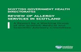 REVIEW OF ALLERGY SERVICES IN SCOTLAND · SMASAC “Report on Immunology and Allergy Services in Scotland (2000)”, specifically in relation to allergy services. The Working Group