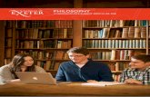 PHILOSOPHY - University of Exeter · Classical Studies and Philosophy/with Study Abroad^ QVV5/QV8M AAB-ABB; IB: 34-32 Philosophy and Modern Languages ... of the key thinkers of the