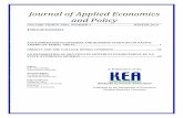 Journal of Applied Economics and Policy€¦ · The Journal of Applied Economics and Policy (formerly the Kentucky Journal of Economics and Business) is published by the Kentucky