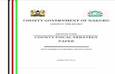 MEDIUM TERM COUNTY FISCAL STRATEGY PAPER · I POLICIES TO ACHIEVE MEDIUM TERM OUTLOOK 1.0 Overview The CFSP 2016 is the third to be prepared since the integration of the County Government
