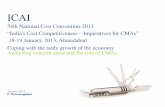 ICAI - Institute of Cost Accountants of India · ICAI 54th National Cost Convention-2013 ... Growth prospects for Q1 2012 are around 2 to 2.2% on the back of a gain in consumer confidence’s