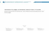 International Practices and Recommendations for Georgia · 2019-09-11 · Whistleblower Protection: International Practices and Recommendations for Georgia 1 Executive Summary Whistleblowing