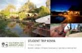 STUDENT TRIP KENYA · Mountain Range, in central Kenya's Laikipia County, the Ol Pejeta Conservancy is the largest black rhino sanctuary in East Africa. It is also home to the last