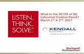 What is the SCCR of My Industrial Control Panel? March 1st ...training.kendallelectric.com/KCL-Materials/KCL-20170301ELAN-SCCR.pdf50kA RMS Symmetrical 480V Maximum. Industrial Control