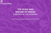 The scale and nature of fraud: a review of the evidence card fraud (FFA UK). Card not present fraud in particular represents a high proportion of both the losses (70%) and volume (79%)