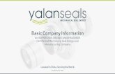 Basic Company Information - YALAN Seals Company Brochure.pdfBasic Company Information An ISO 9001:2015, ISO14001 and OHSAS18001 Certificated Mechanical Seal Design and Manufacturing