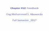Chapter #12: Feedback Eng.Mohammed S. Abuwarda Fall …site.iugaza.edu.ps/.../09/Chapter_12_Feedback_Part-1.pdf · 2017-12-25 · Feedback Structure Figure 10.1. shows the basic structure