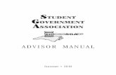 Advisor MAnuAl - NC Community Colleges€¦ · • Attend all meetings of the SGA including committee meetings. • Foster teamwork. • Encourage an active interest of the SGA in